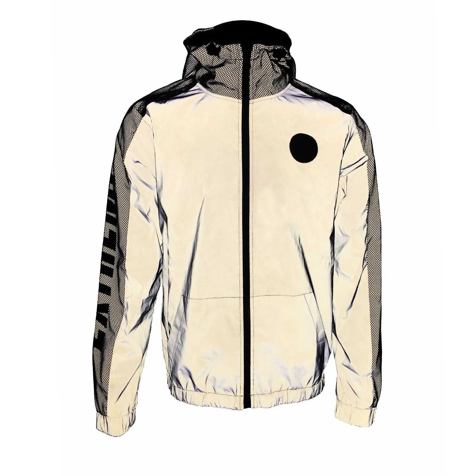 Mens Reflective Fabric Contrast Jacket