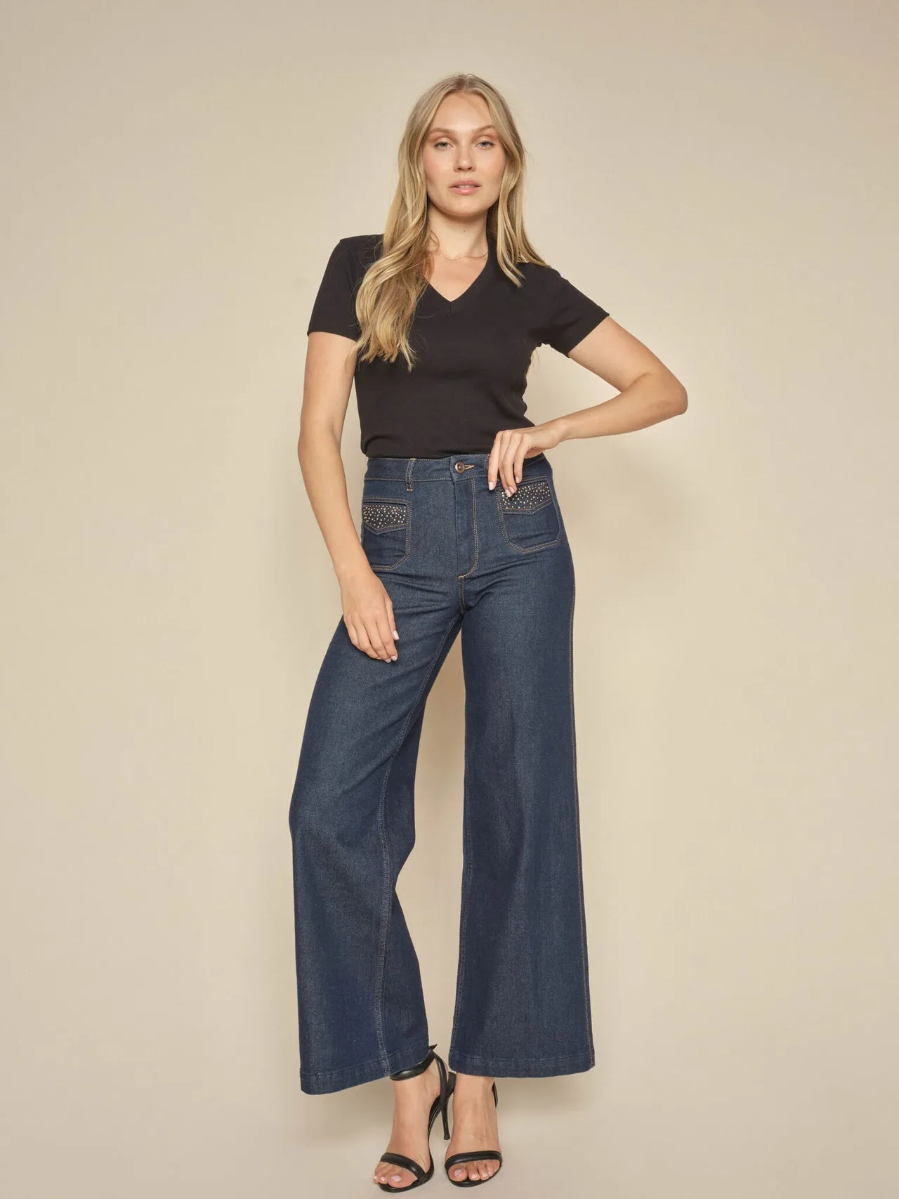 MMColette Axelia Long Jeans Dark Blue