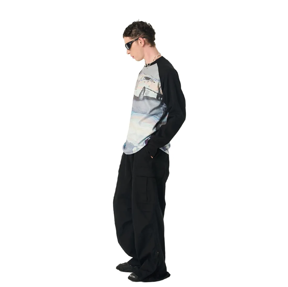 MODITEC  |Crew Neck Unisex Street Style Long Sleeves Oversized