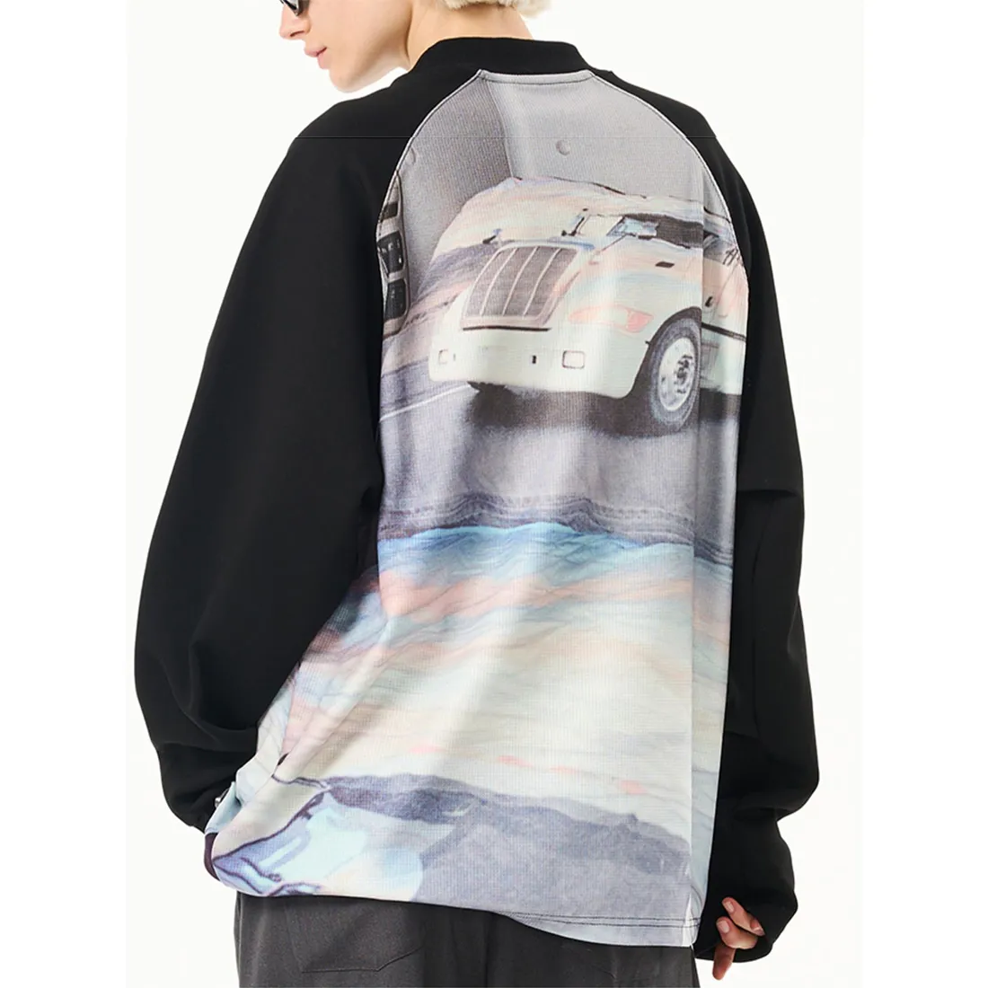 MODITEC  |Crew Neck Unisex Street Style Long Sleeves Oversized