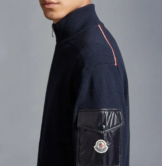 MONCLER  |Zip-Up Wool Cardigan