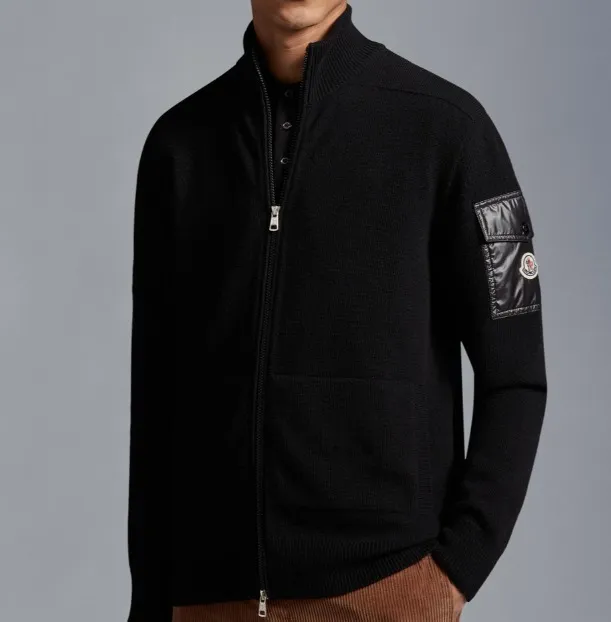 MONCLER  |Zip-Up Wool Cardigan