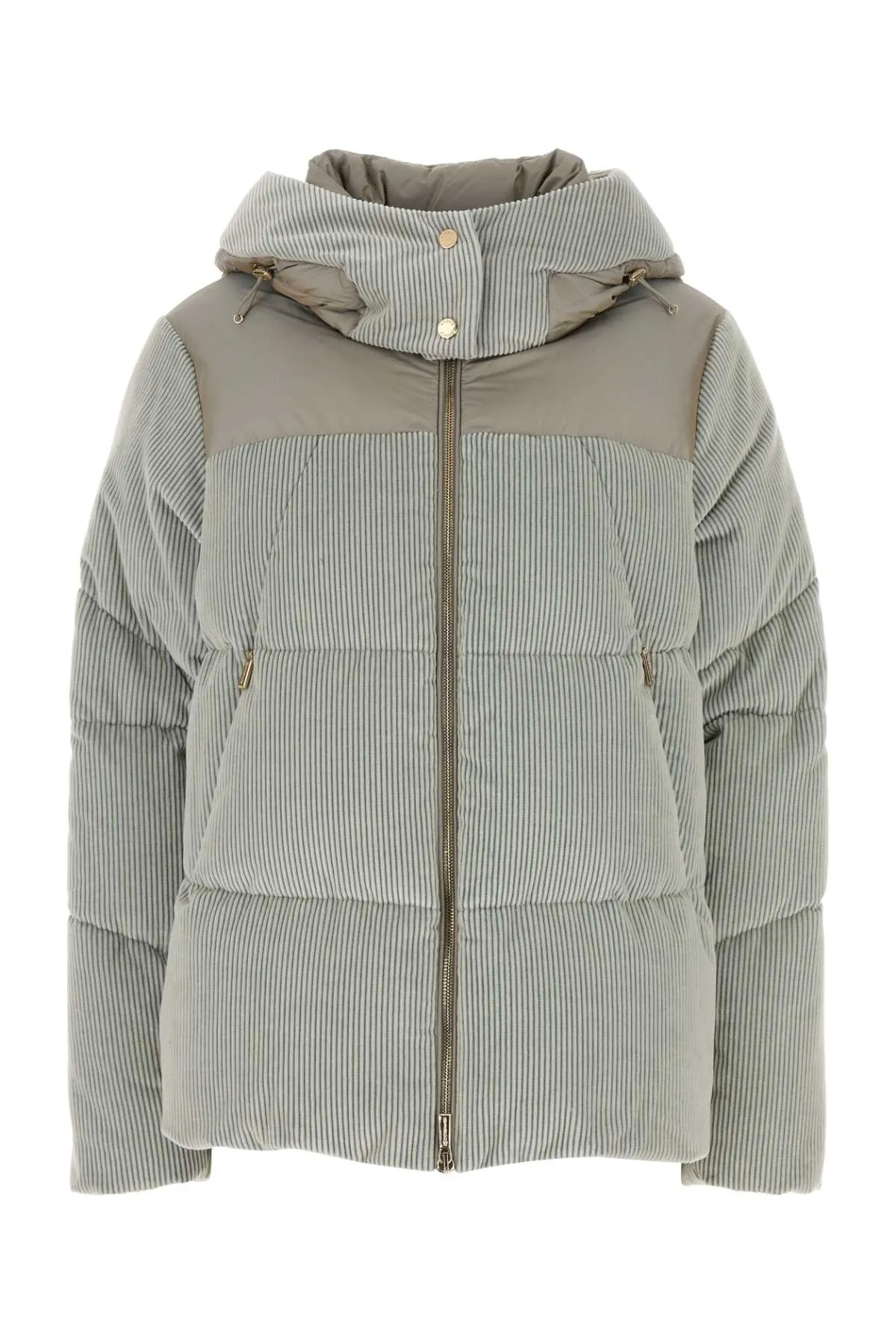 Moorer Pastel Light Blue Corduroy Carola Iv Down Jacket