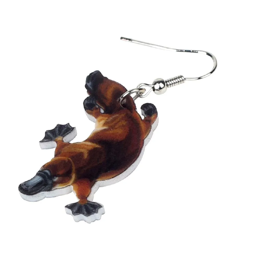 New Australian Platypus Duckbill Duck mole Dangle Drop Earrings