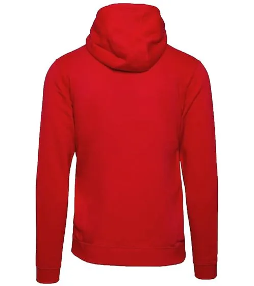 NIKE Full Zip Hoody Chaqueta de hombre con capucha, cremallera y bolsillo canguro rojo