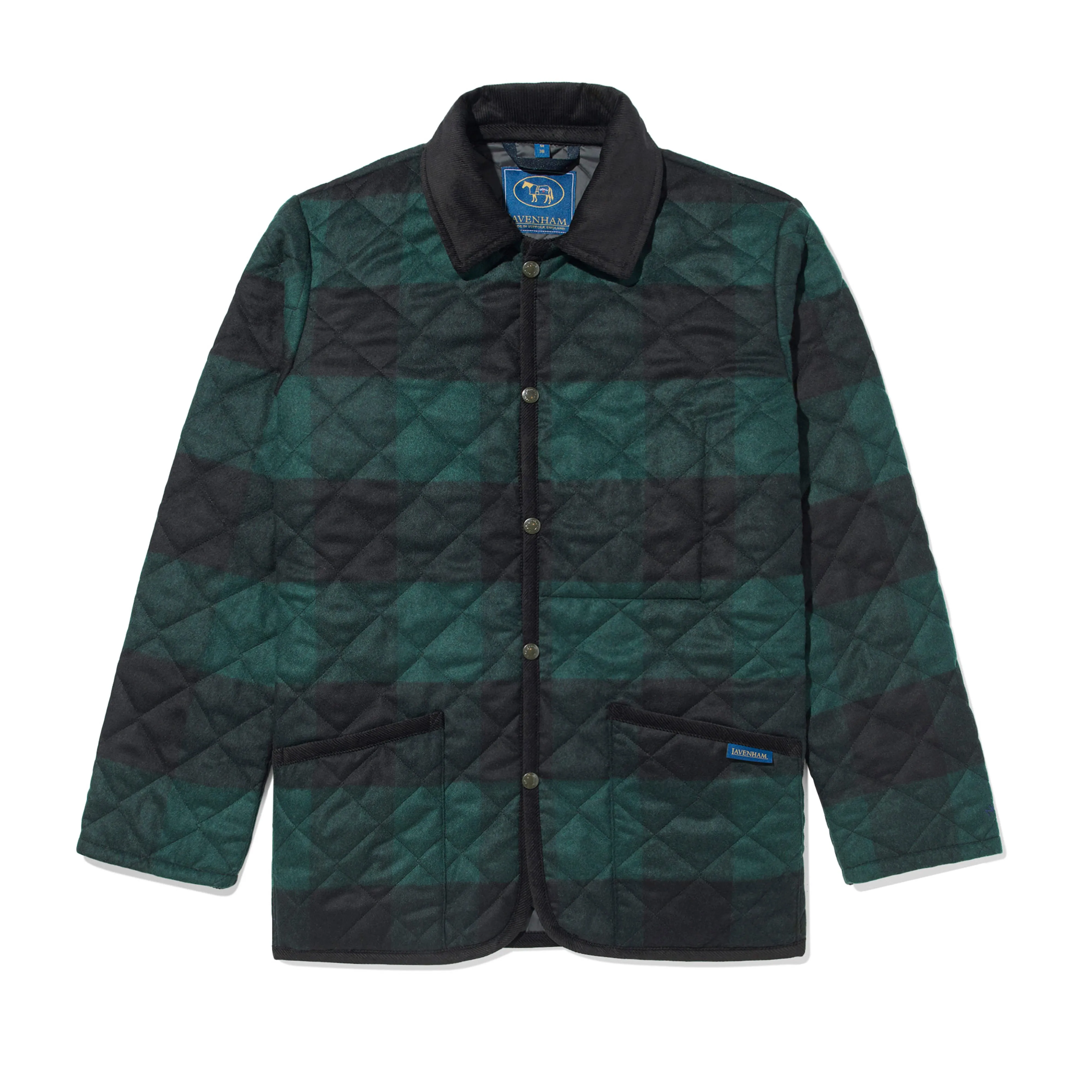 Noah Lavenham Buffalo Check Raydon Jacket  Green