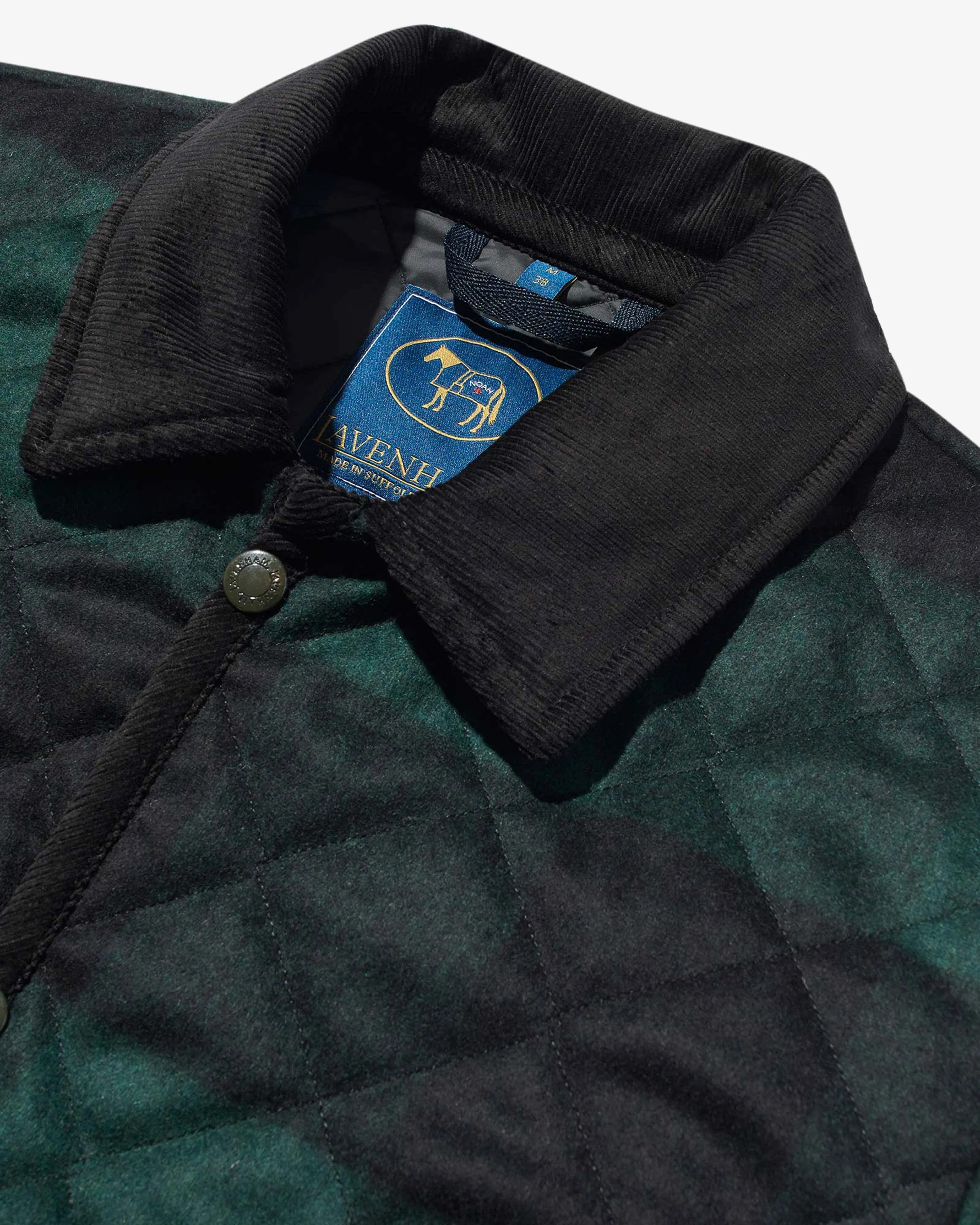 Noah Lavenham Buffalo Check Raydon Jacket  Green