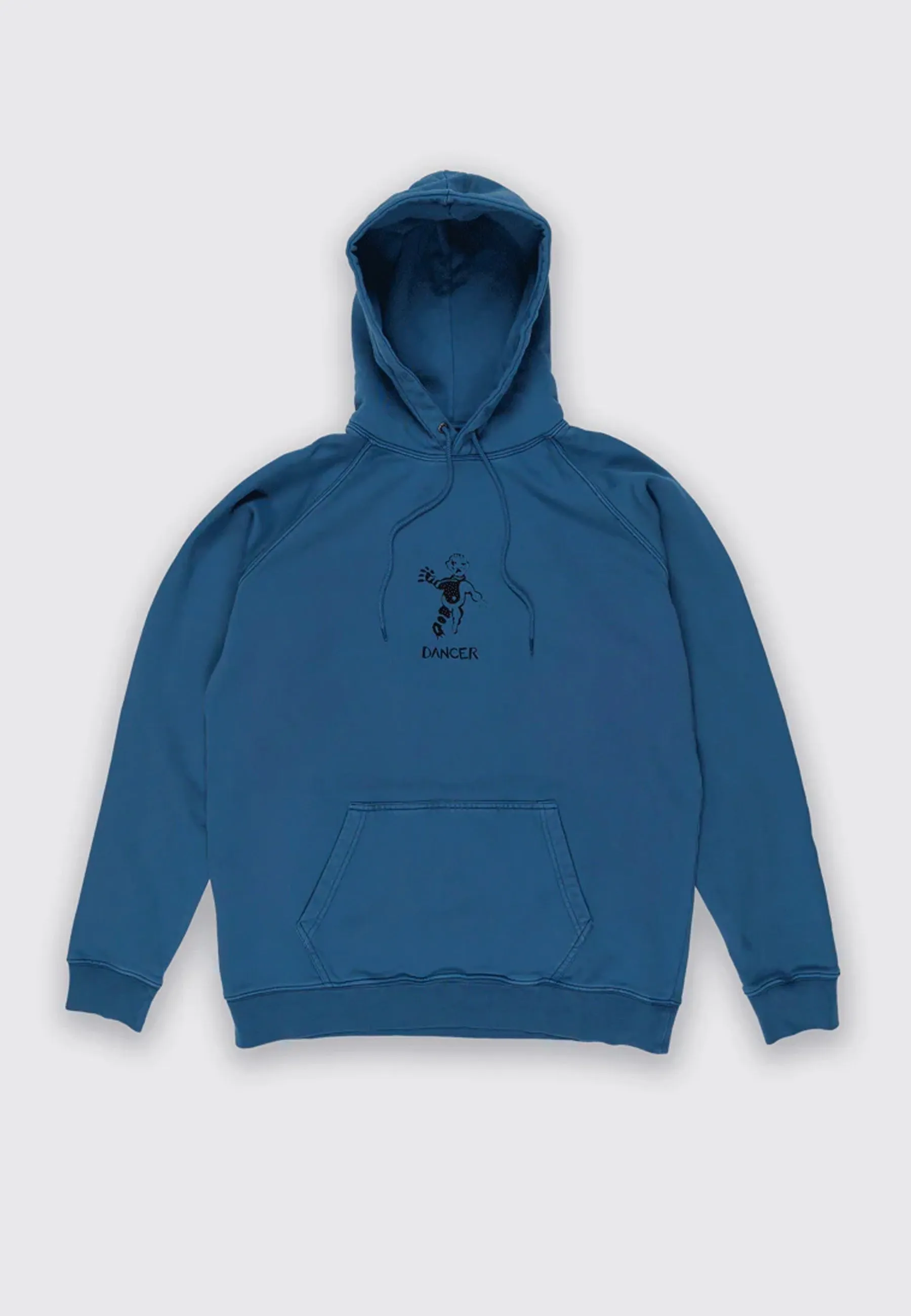 OG Logo Hoodie - Steel Blue/Black Stitch