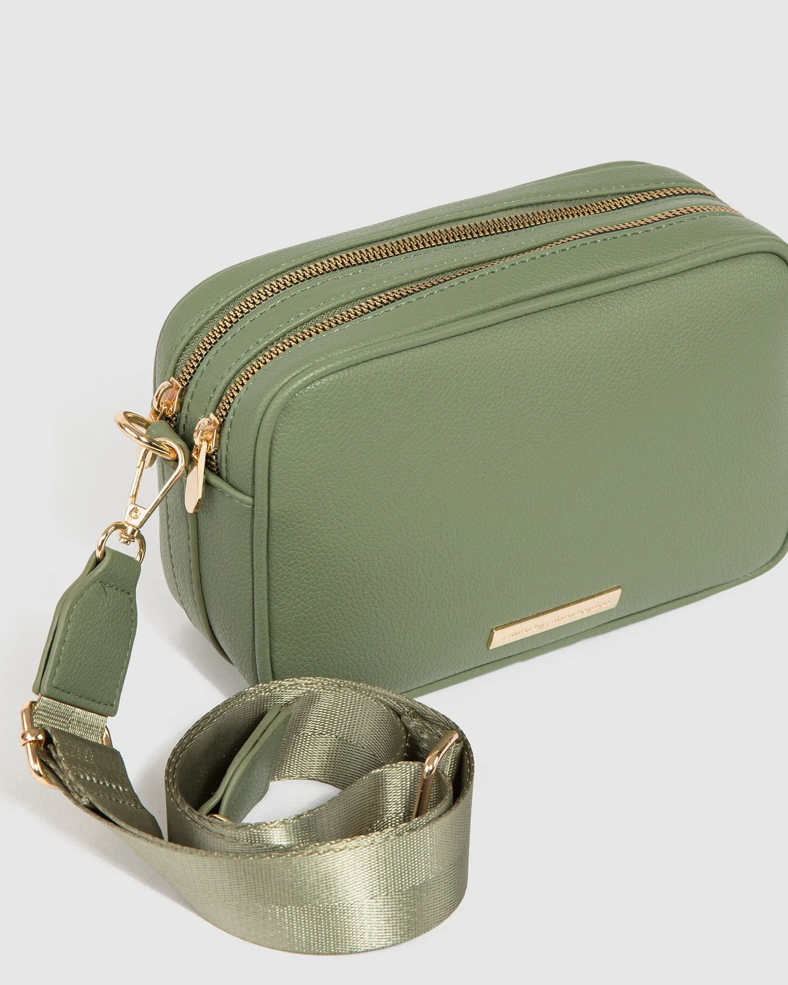 Olive Selina Webbing Strap Crossbody Bag