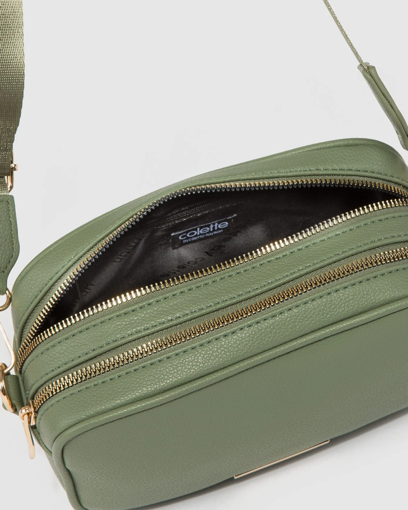 Olive Selina Webbing Strap Crossbody Bag