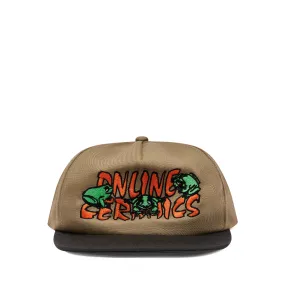 Online Ceramics Frog Friends Hat  Tan