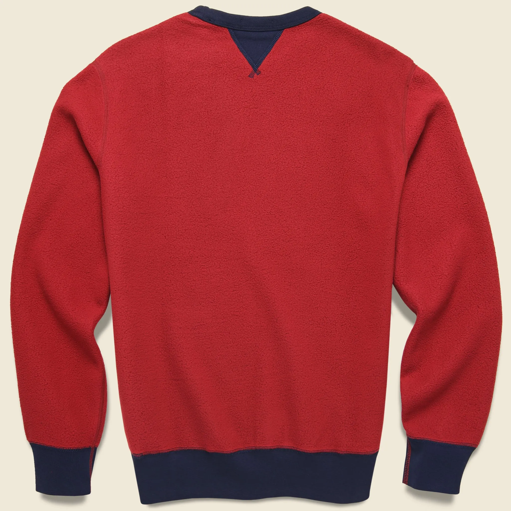 P-Wing Fleece Sweatshirt - Red/Navy