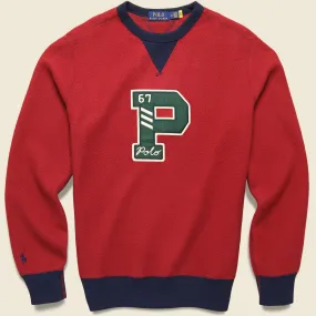 P-Wing Fleece Sweatshirt - Red/Navy