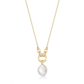 Pearl Sparkle Pendant Necklace