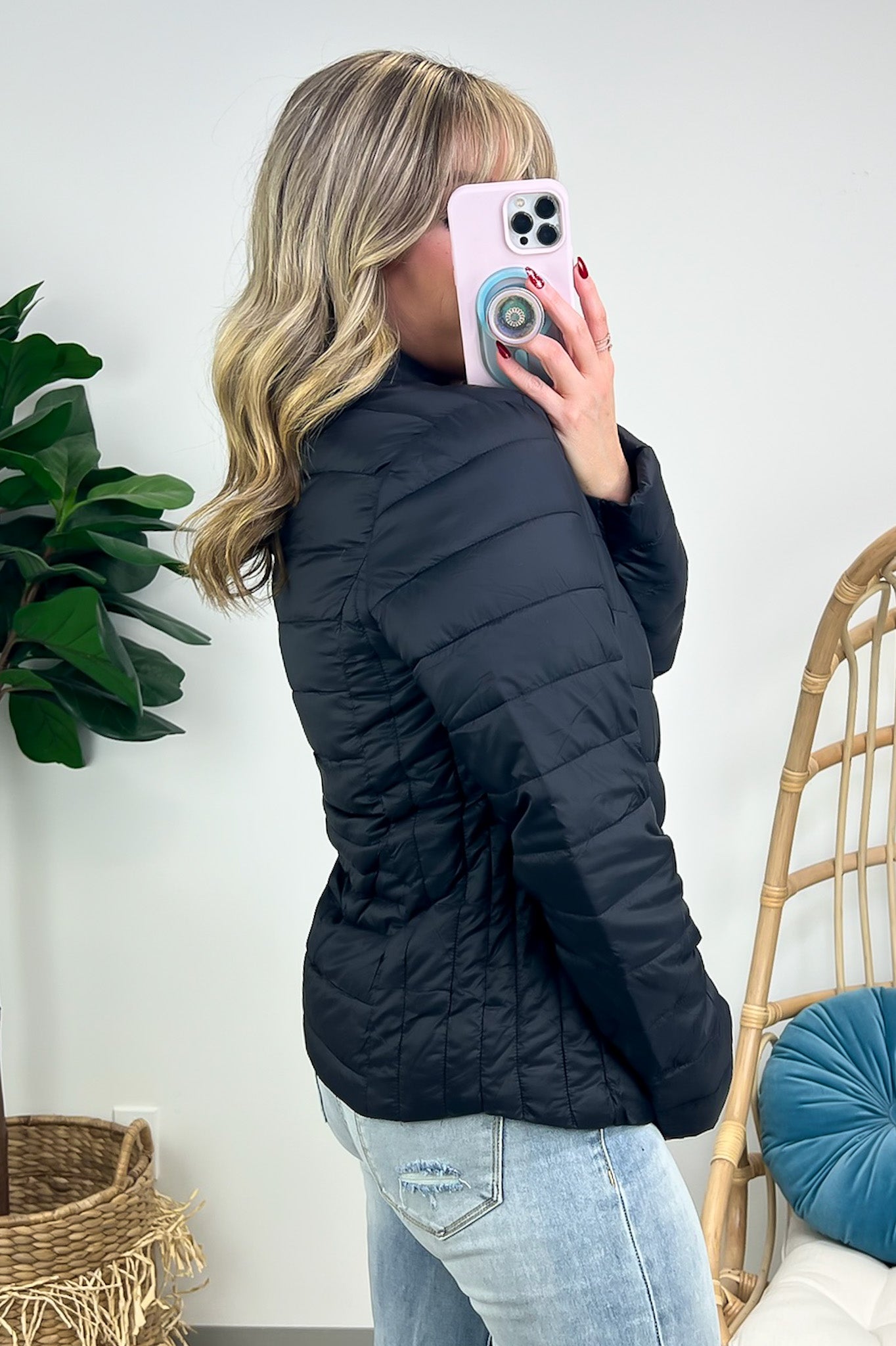 Pearlla Ultra Lightweight Puffer Thermal Zip Up Jacket - FINAL SALE