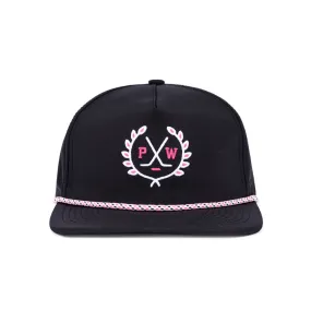 PINK WHITNEY PW ROPE BLACK HAT