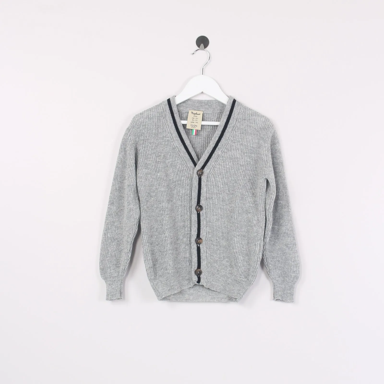 Poma Cardigan Profilo Nero Grigio