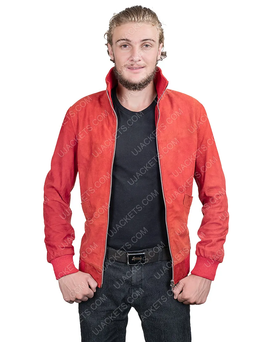 Project Power Jamie Foxx Red Jacket | Men's Leather Jacket | Get 40%Off