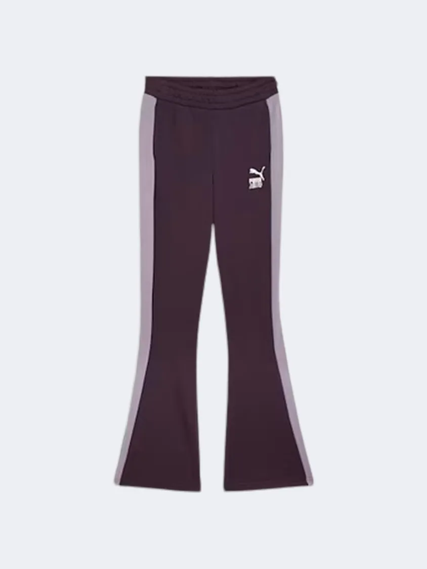 Puma Lava Land Flared Girls Lifestyle Pant Midnight Plum