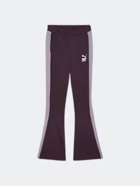 Puma Lava Land Flared Girls Lifestyle Pant Midnight Plum