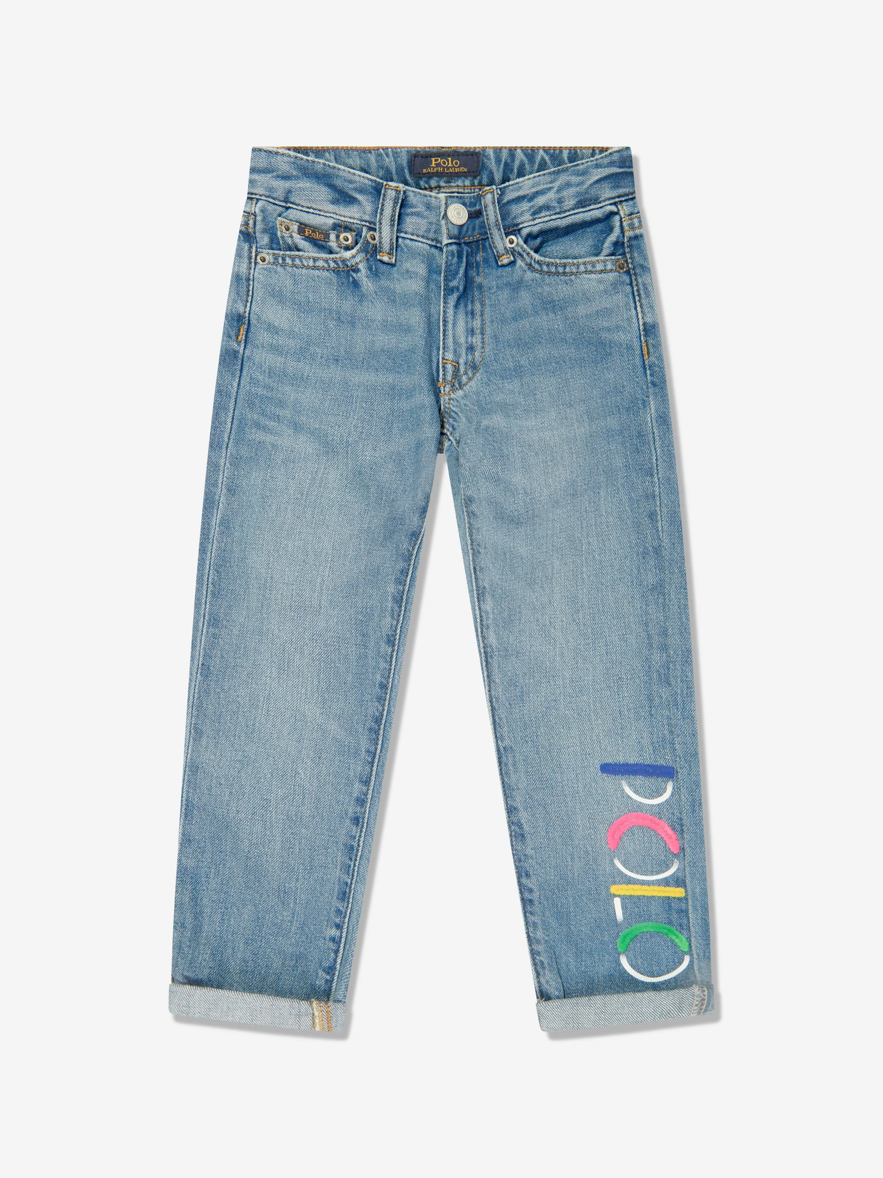 Ralph Lauren Girls Polo Boyfriend Jeans in Blue