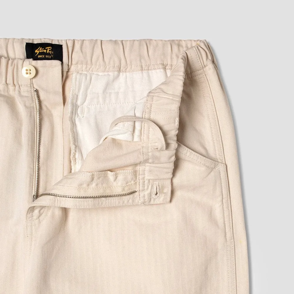 Rec Pant Natural Herringbone