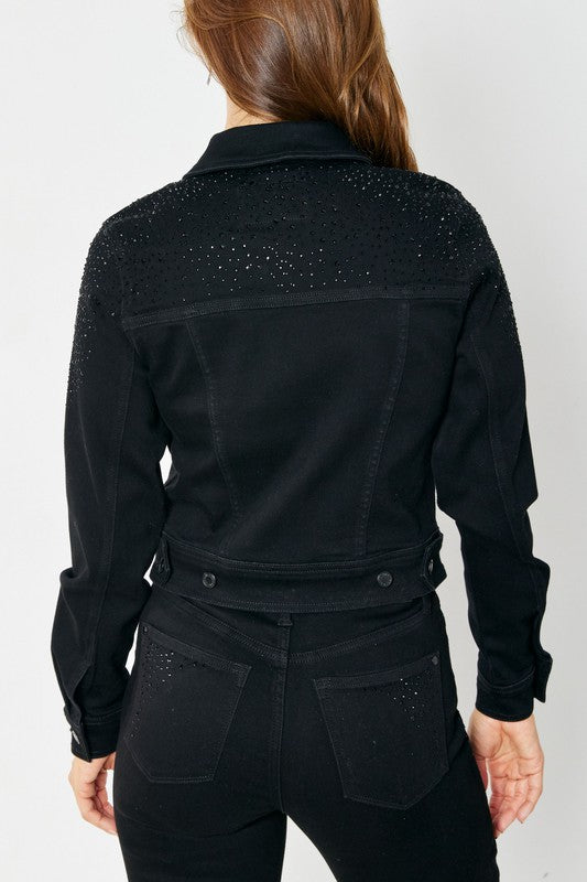 Rhinestone Embellished Jacket