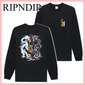 RIPNDIP  |Unisex Street Style Long Sleeves Long Sleeve T-shirt Logo