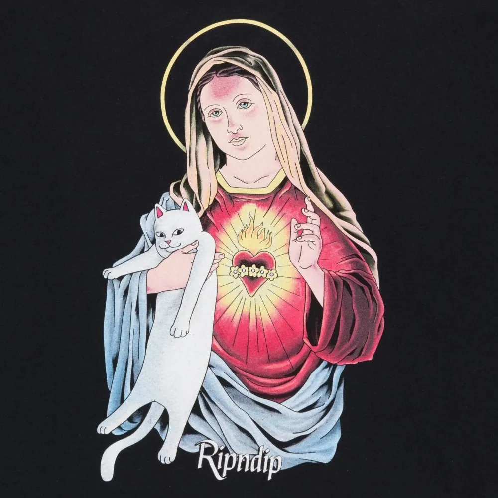 RIPNDIP  |Unisex Street Style U-Neck Long Sleeves Plain Cotton