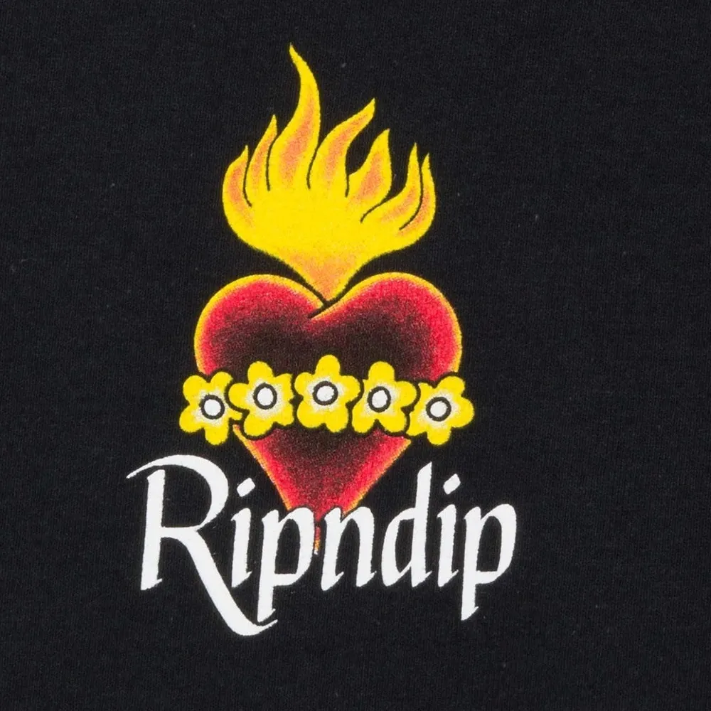 RIPNDIP  |Unisex Street Style U-Neck Long Sleeves Plain Cotton