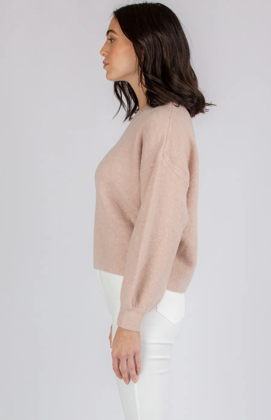 Round Neck Bubble Sleeve Knit (SKN336)