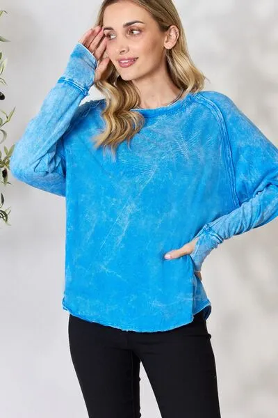 Round Neck Long Sleeve Top