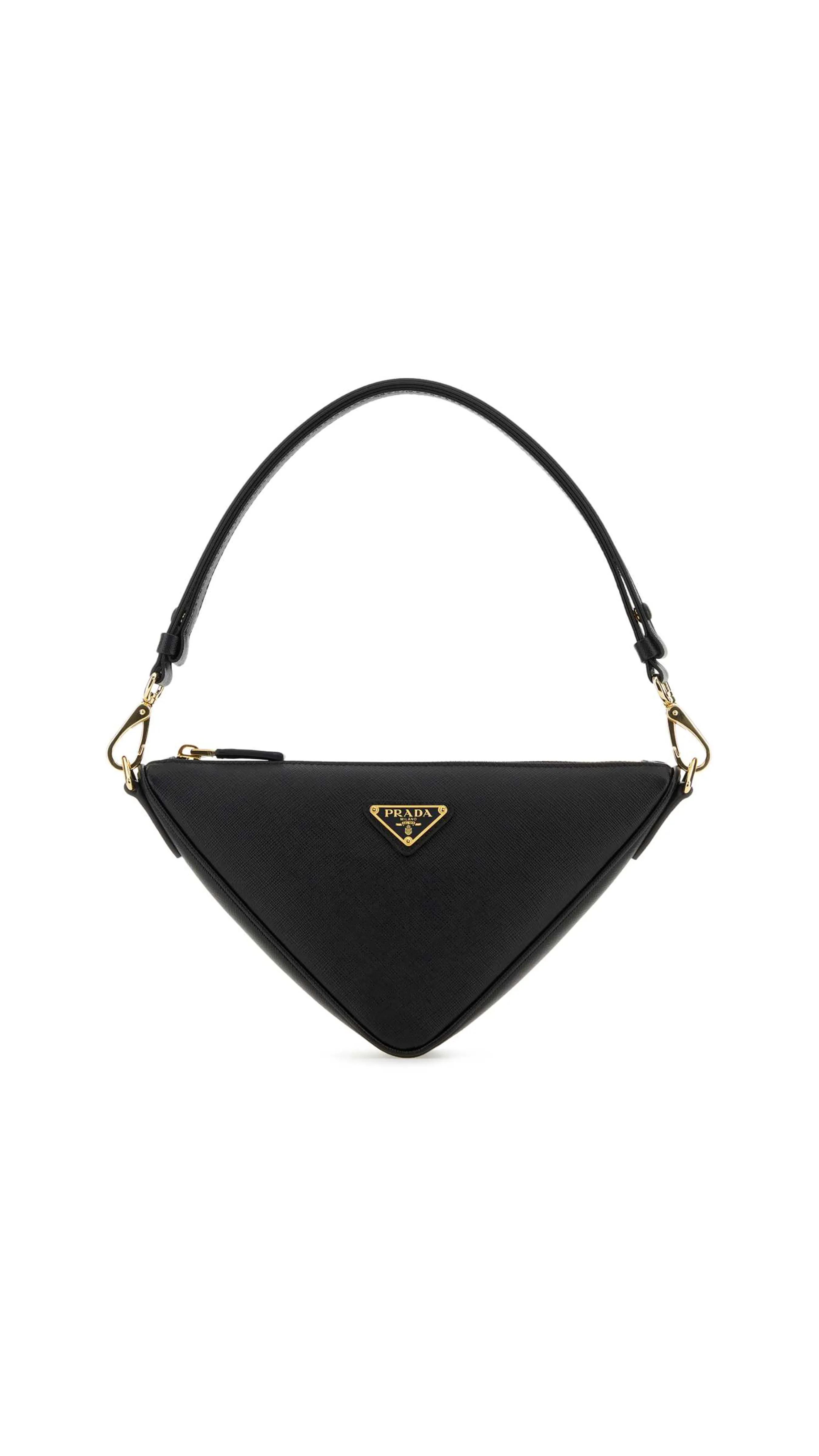 Saffiano Leather Symbole Mini Bag - Black