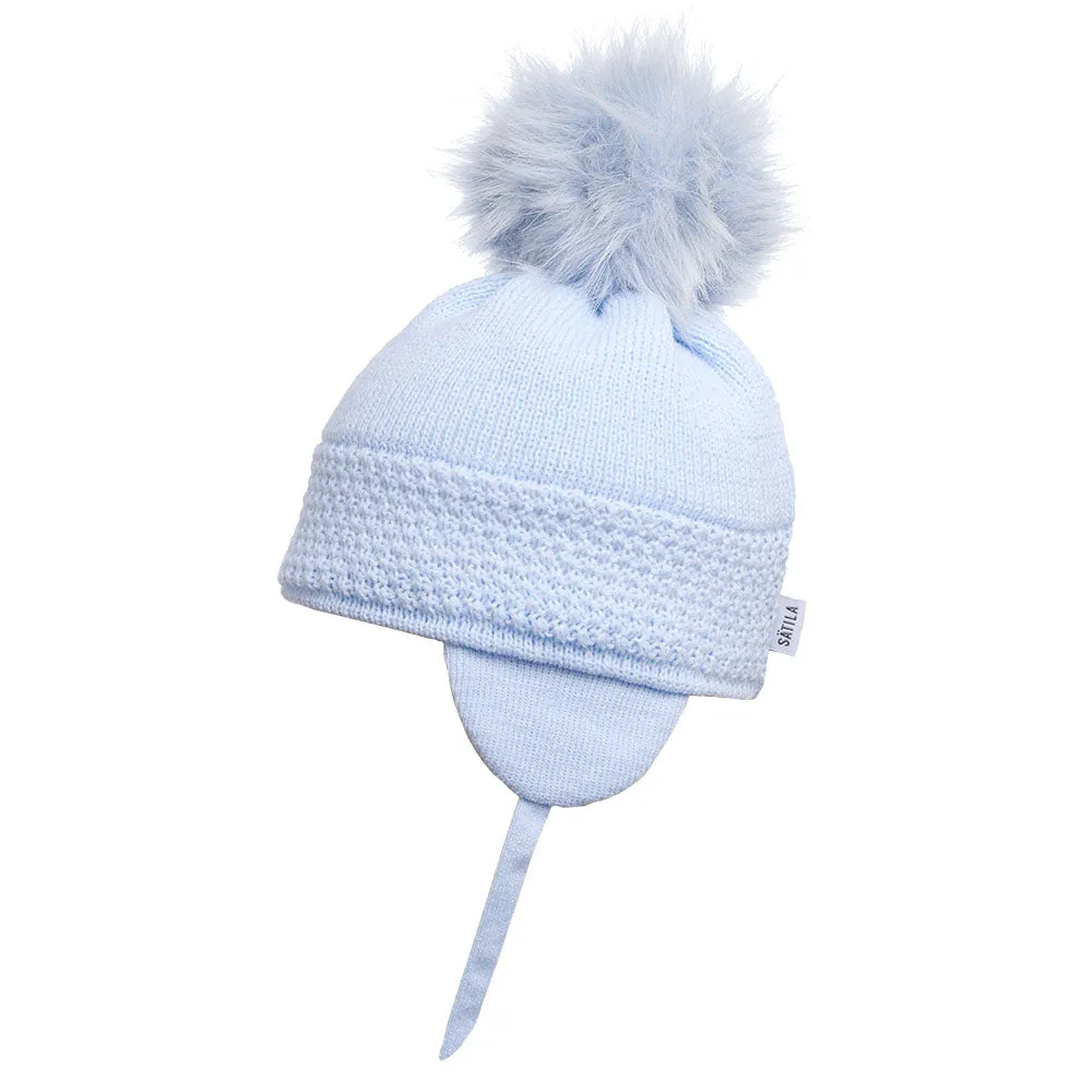 SATILA HAT WITH FAUX FUR POM POM DAISY 453