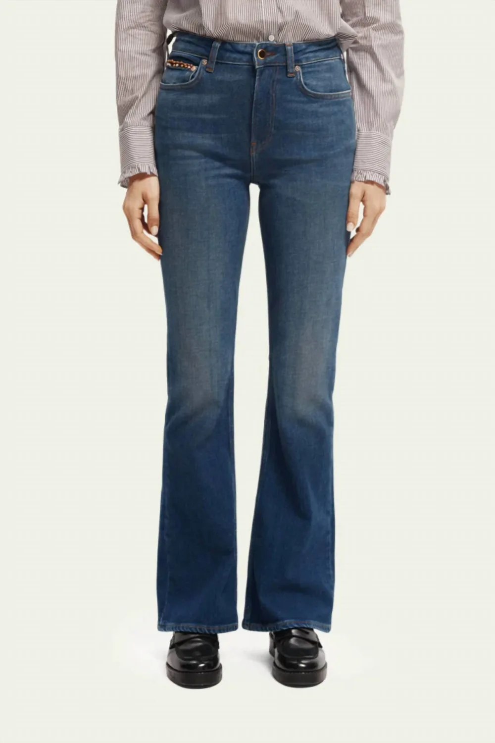 SCOTCH & SODA - Charm Flared Organic Cotton Jeans