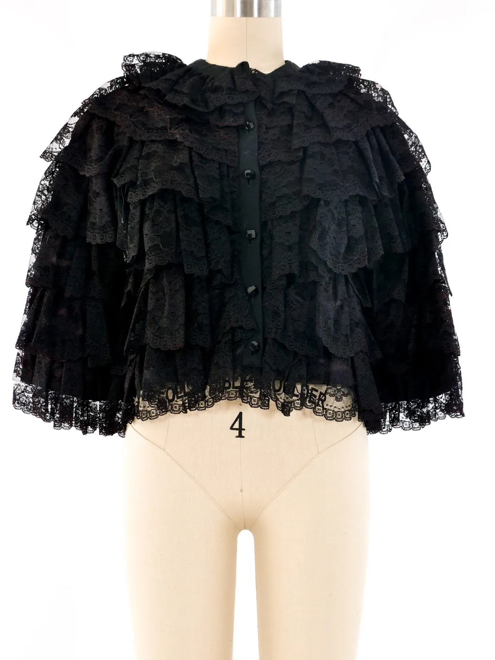 Scott Barrie Tiered Lace Jacket