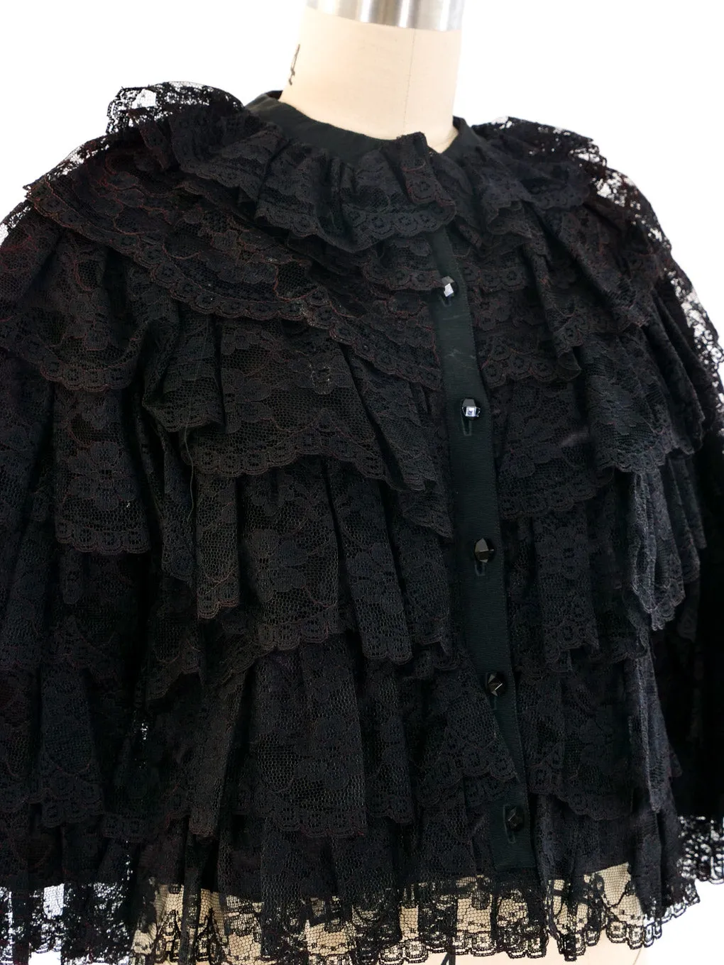 Scott Barrie Tiered Lace Jacket