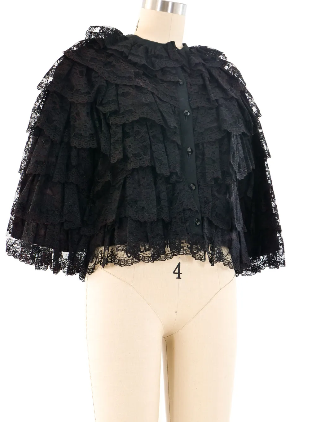 Scott Barrie Tiered Lace Jacket