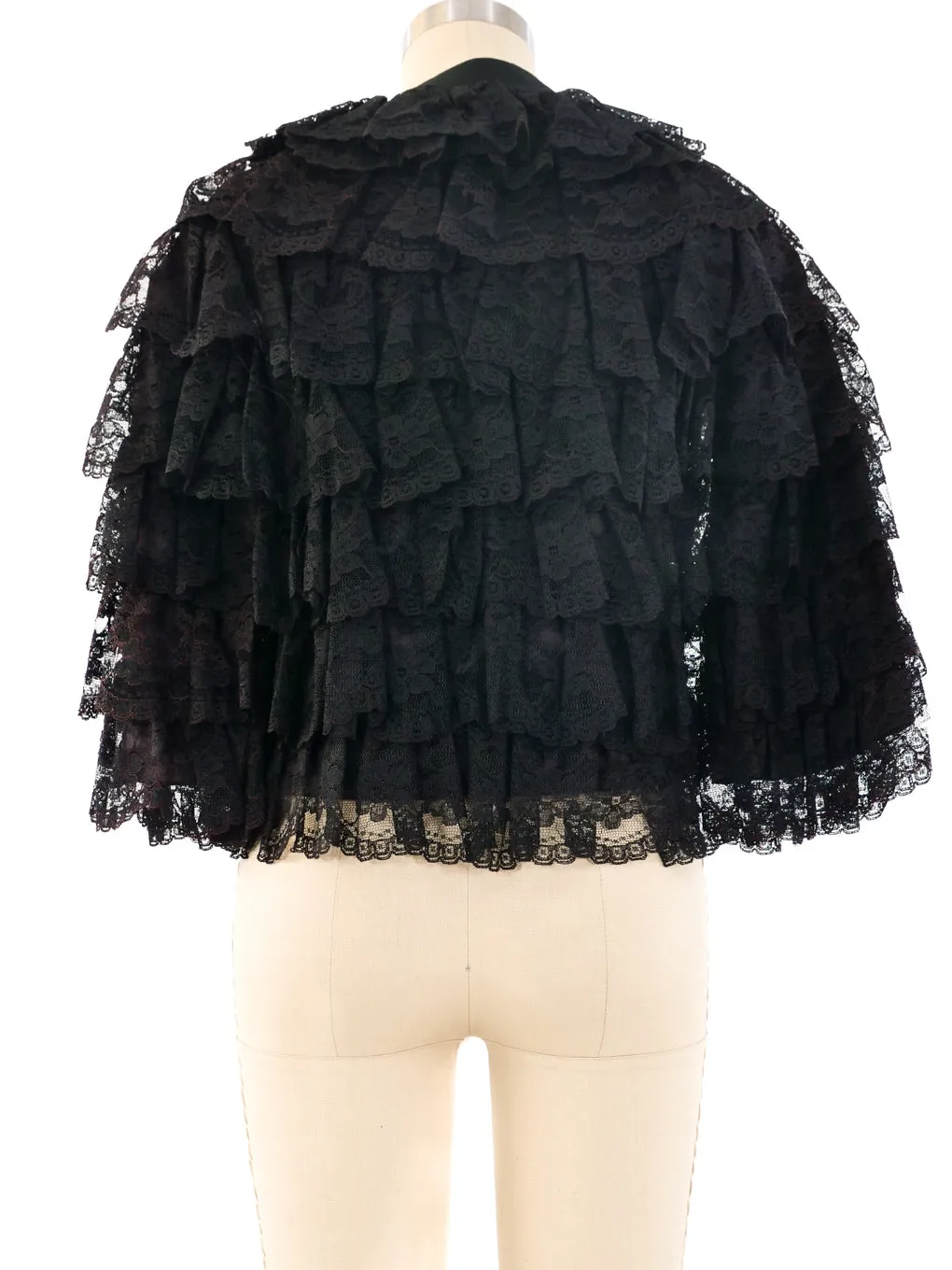 Scott Barrie Tiered Lace Jacket