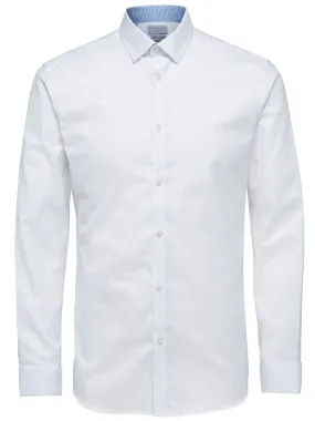 Selected Mark Long Sleeve Shirt Bright White