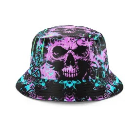 Skull Graffiti Bucket Hat