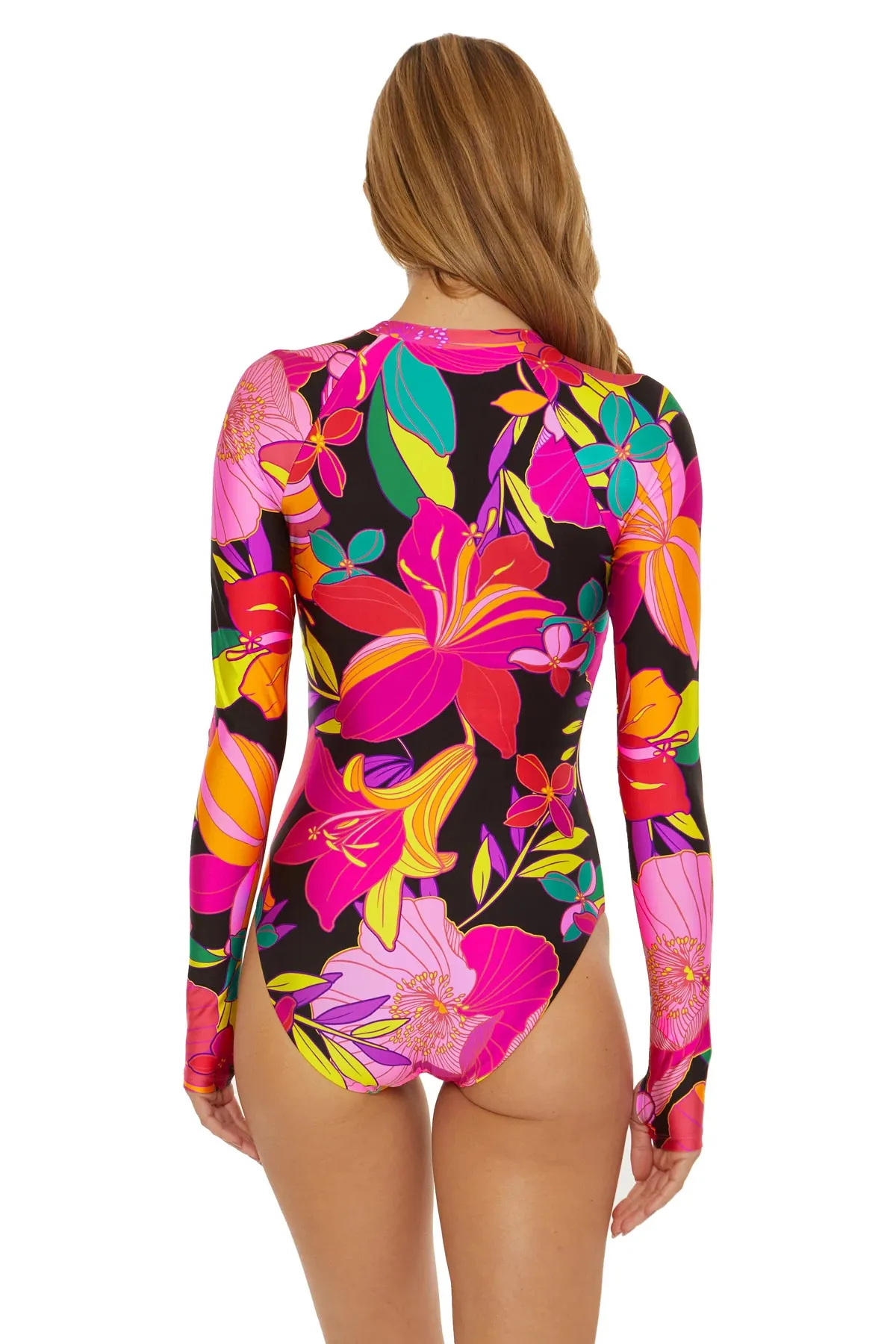 Solar Floral Long Sleeve Paddle Suit