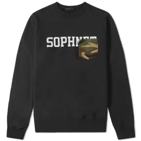 SOPHNET. Pocket Crew SweatBlack