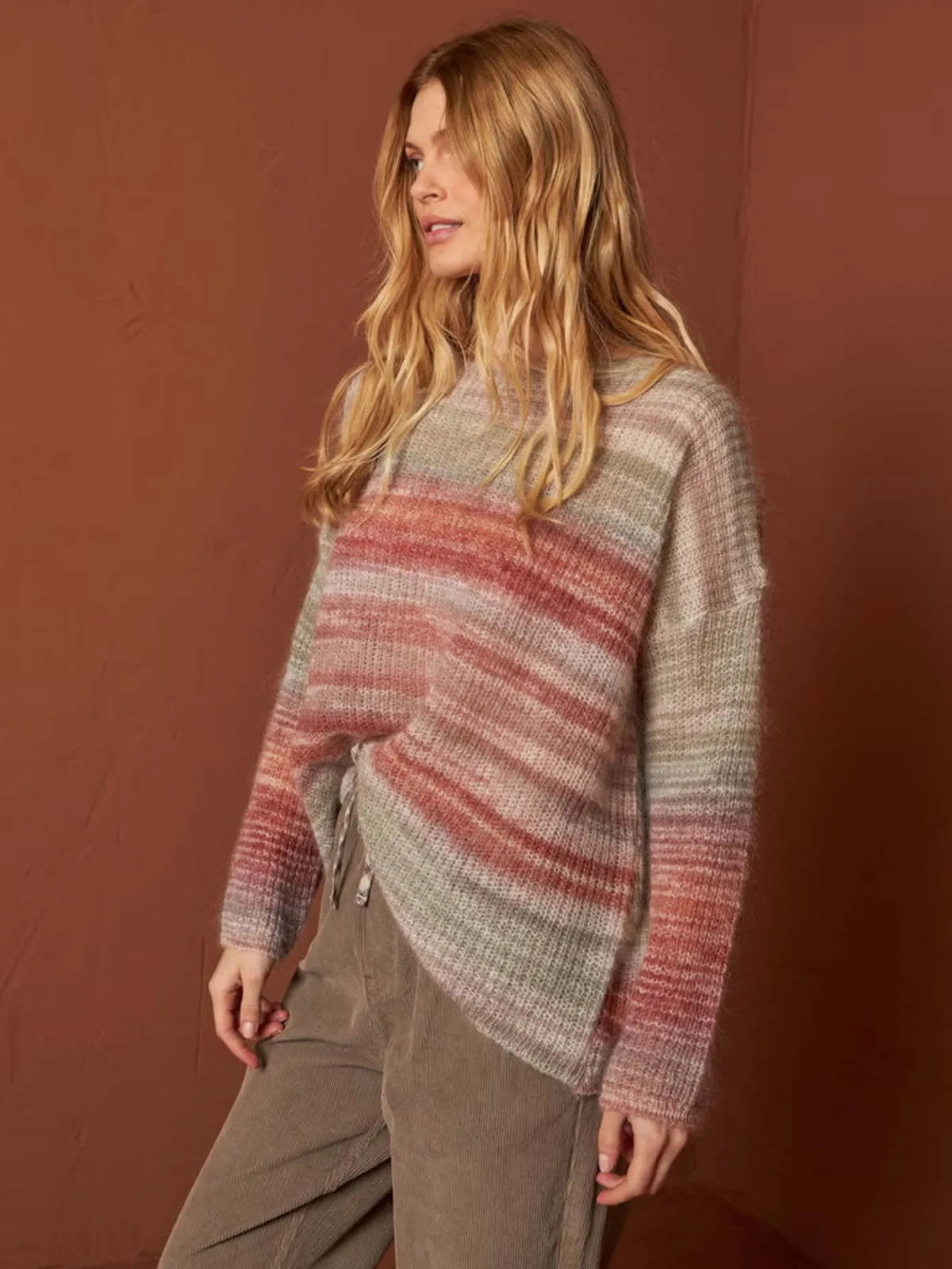 Space Dye Sweater - Multi