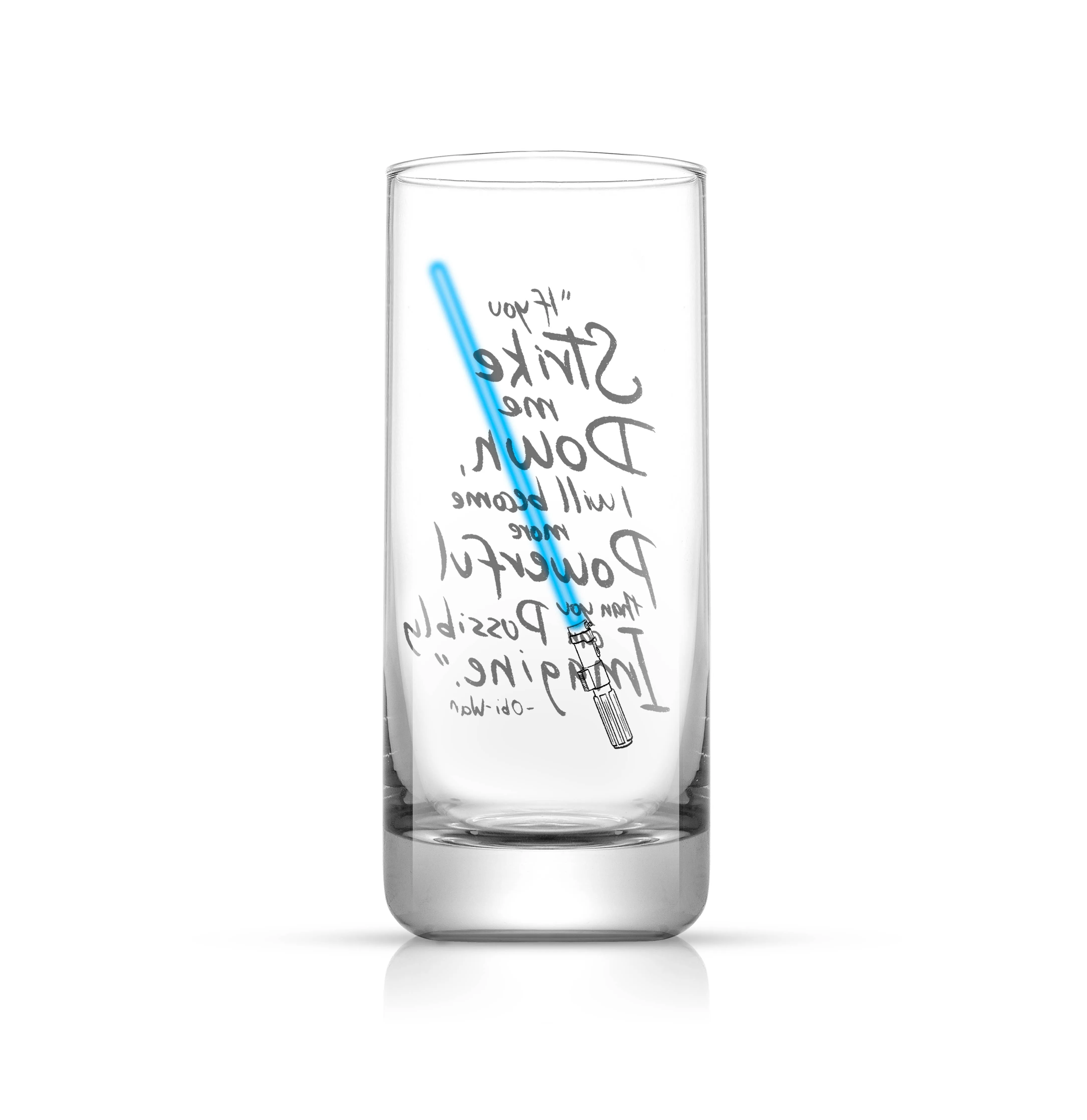 Star Wars Obi-Wan Kenobi Lightsaber Tall Drinking Glasses