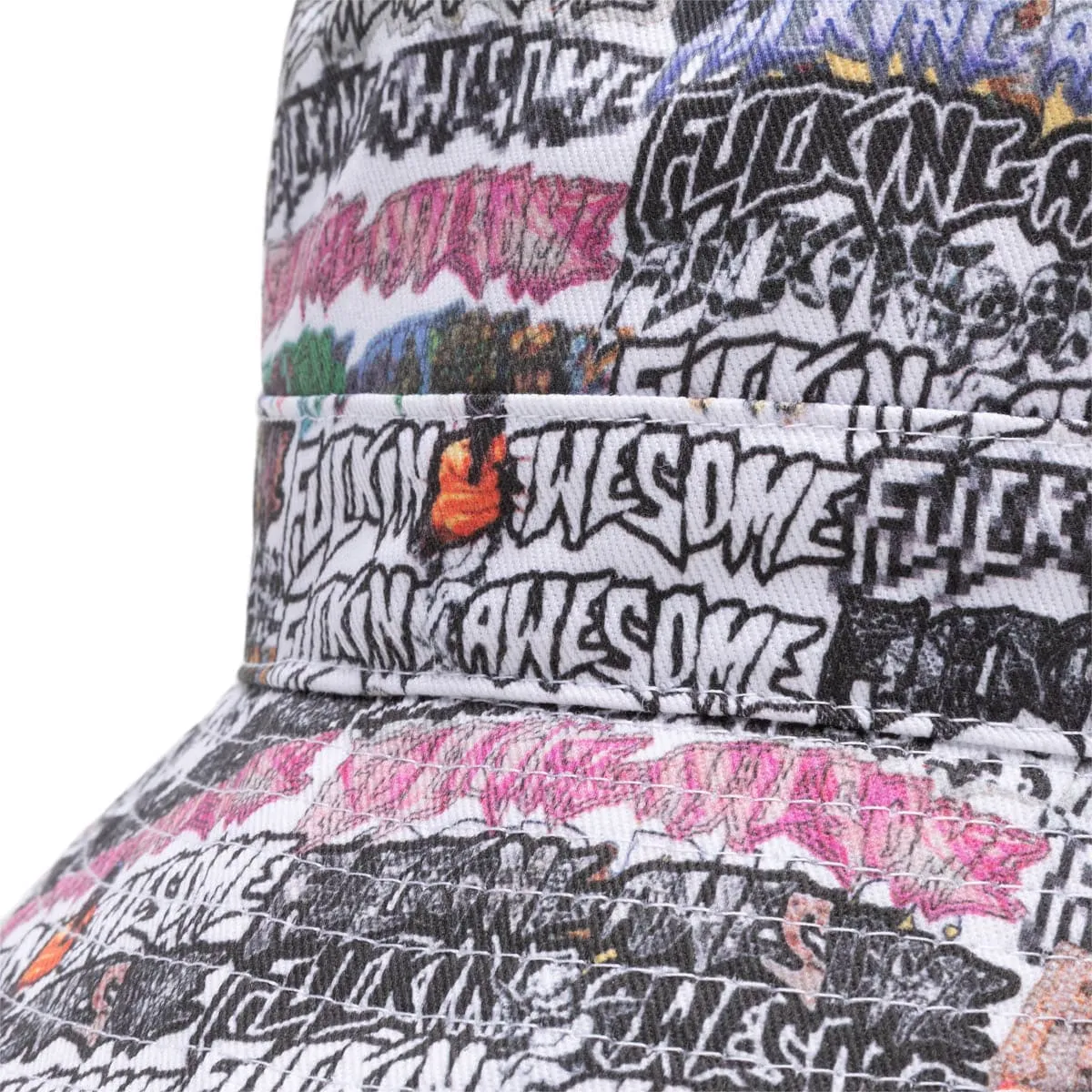 STICKER LOGO BUCKET HAT AOP | Bodega