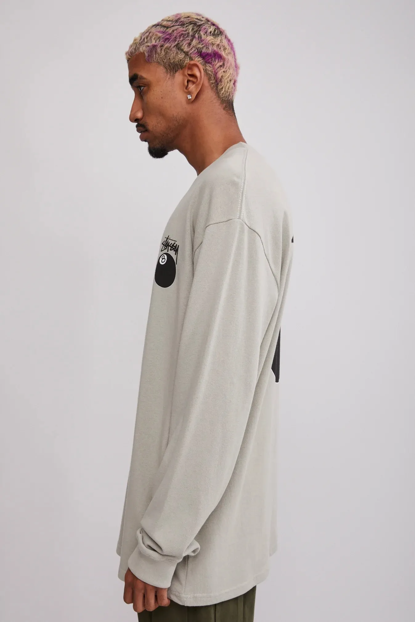 STUSSY  |Crew Neck Street Style Long Sleeves Long Sleeve T-shirt Logo