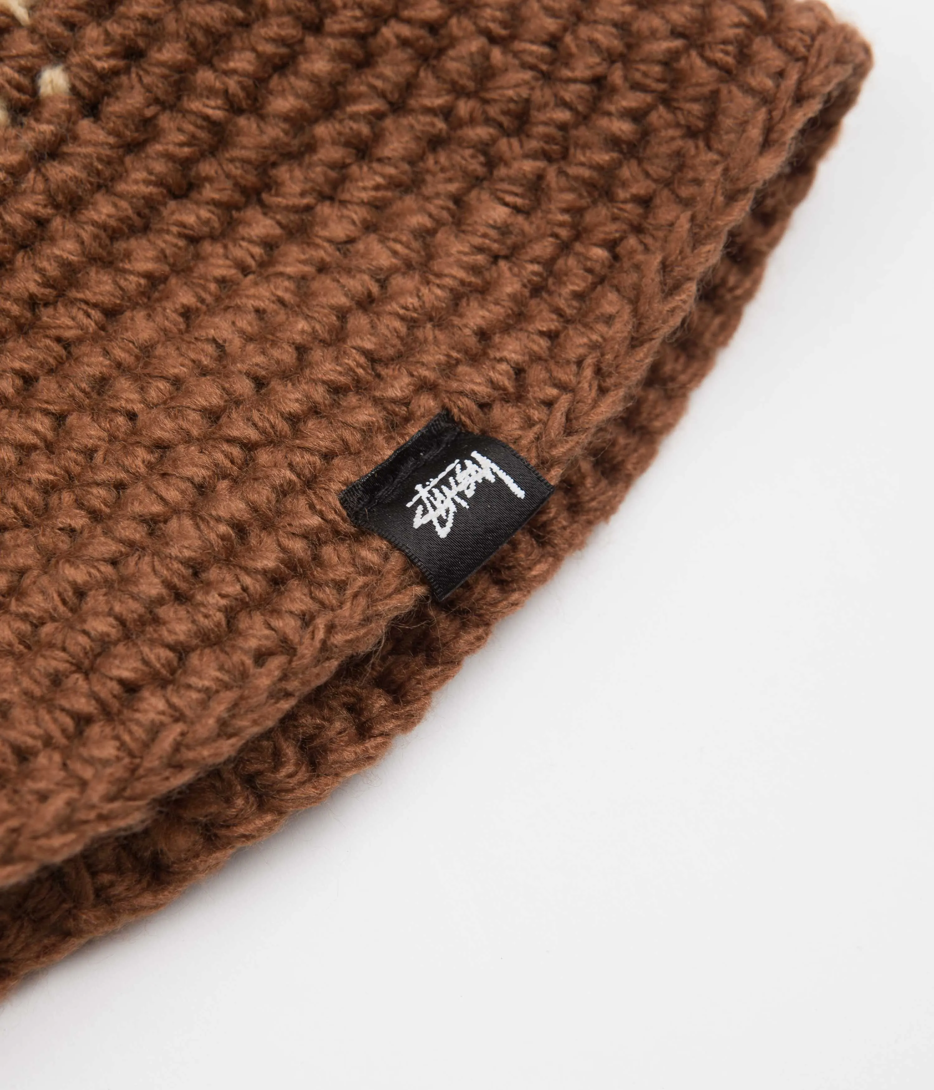 Stussy Fairisle Bucket Hat - Brown