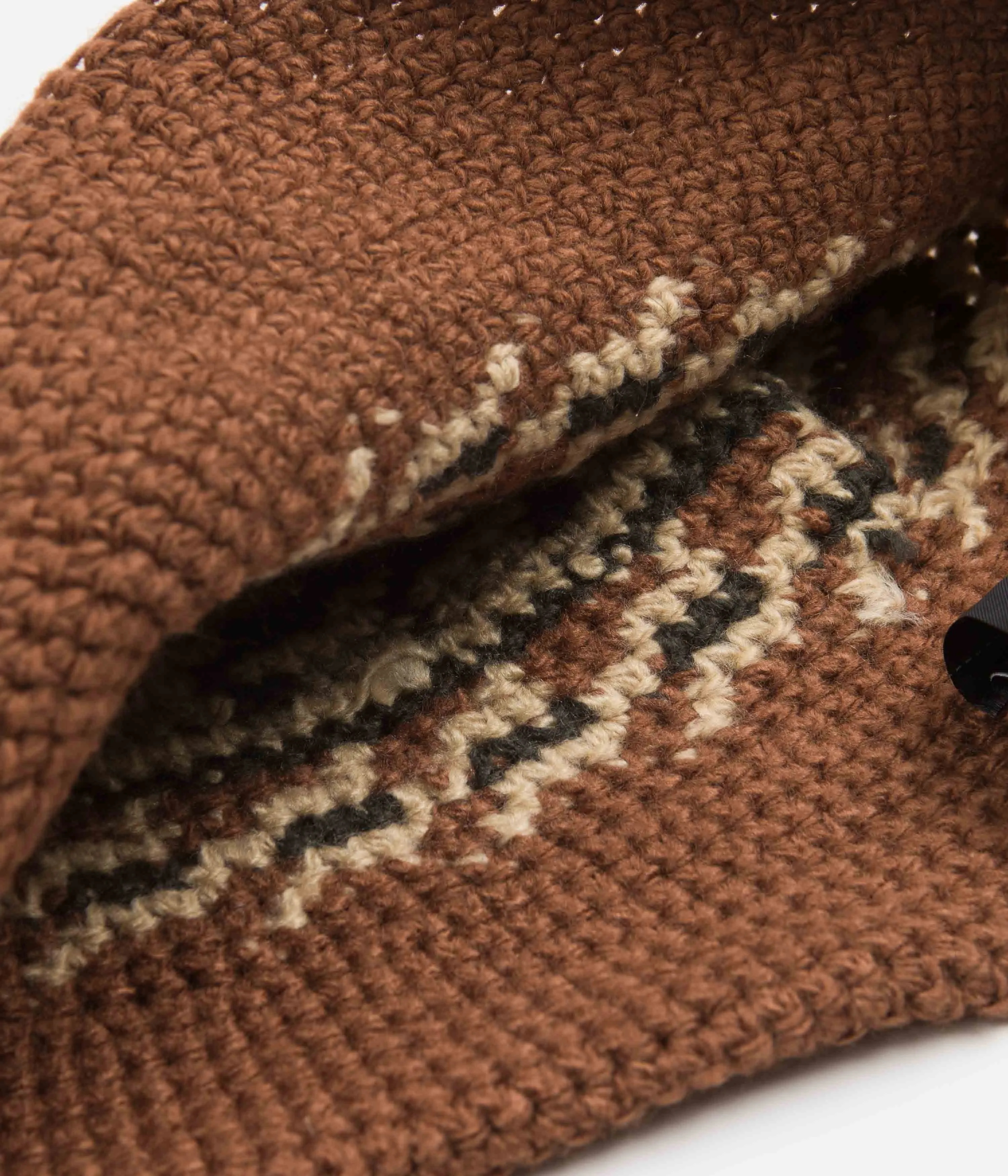 Stussy Fairisle Bucket Hat - Brown