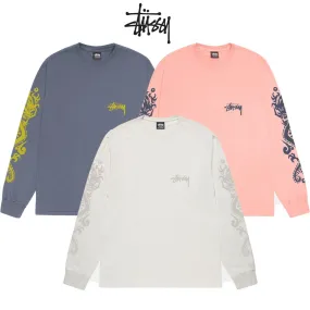 STUSSY  |Unisex Street Style U-Neck Long Sleeves Cotton Python